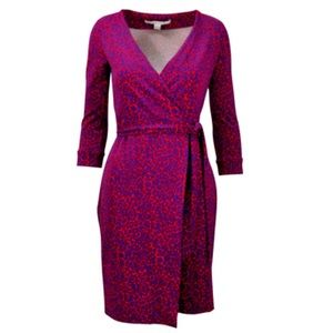 Diane von Furstenberg Julian Two wrap dress Sz 14 EUC